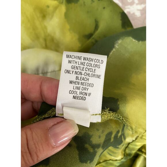 Apt. 9 Chartreuse & Black Sleeveless Round Sequin Collar Blouse Medium - Picture 8 of 10